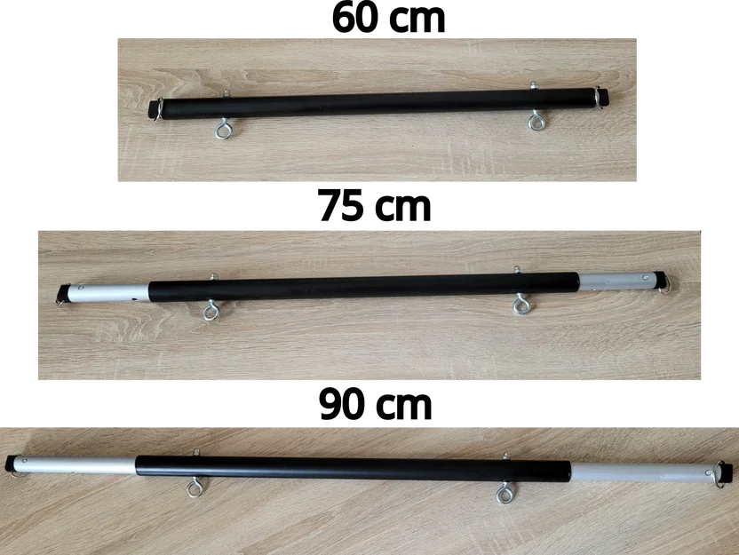 Thanh Spreader Bar BDSM Adjustable (Chỉnh Dài 60–90cm) - Image 1