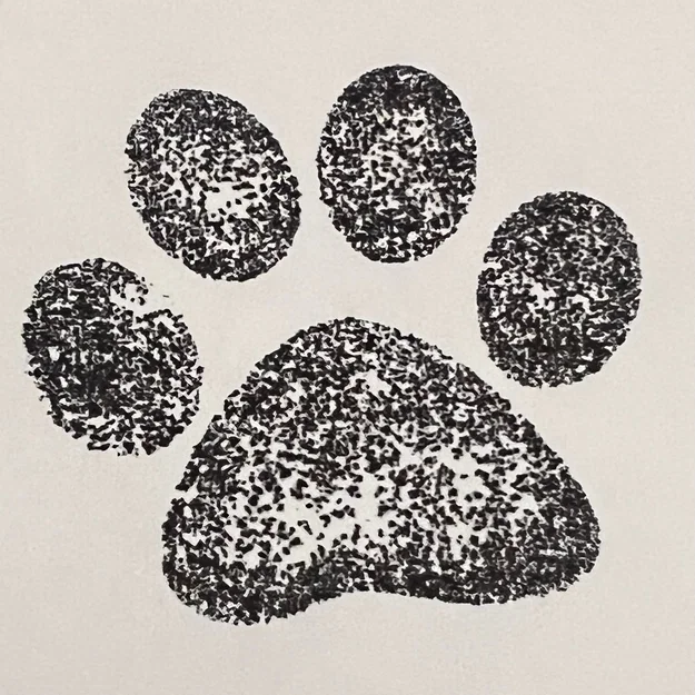 Con Dấu Mực Dấu Chân Chó (Dog Paws Ink Stamp) - Image 2