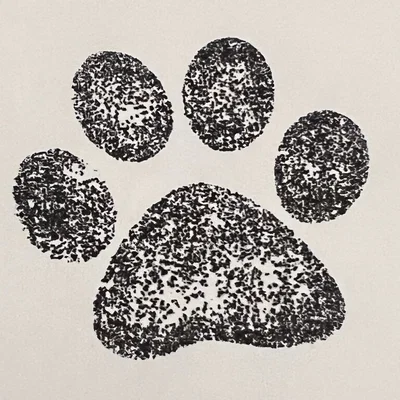 Con Dấu Mực Dấu Chân Chó (Dog Paws Ink Stamp)