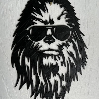 Mô hình trang trí tường Chewbacca cực chất cho fan Star Wars