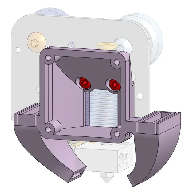 Ống gió quạt tối giản cho Ender 3 / V2 (Bare Bones Ender 3 / V2 Fan Shroud) - Image 2