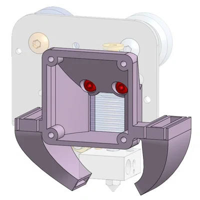 Ống gió quạt tối giản cho Ender 3 / V2 (Bare Bones Ender 3 / V2 Fan Shroud)