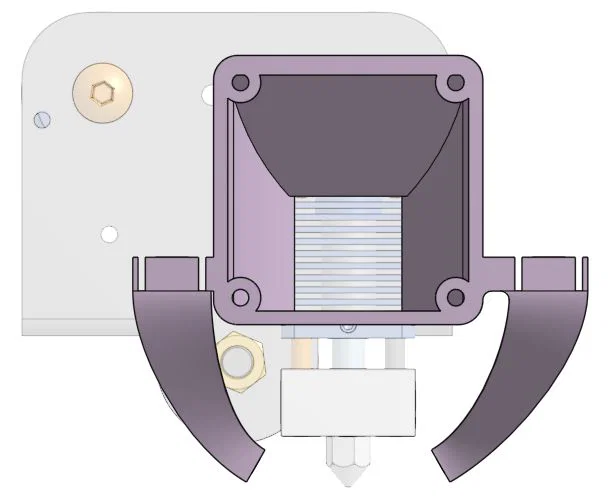Ống gió quạt tối giản cho Ender 3 / V2 (Bare Bones Ender 3 / V2 Fan Shroud) - Image 4