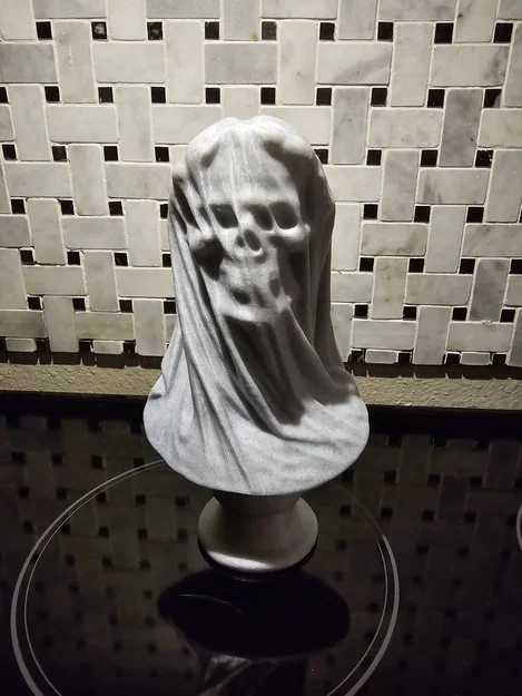 Mô hình tượng điêu khắc cô dâu ma (Veiled Dead Bride) 3D đầy ấn tượng - Image 1
