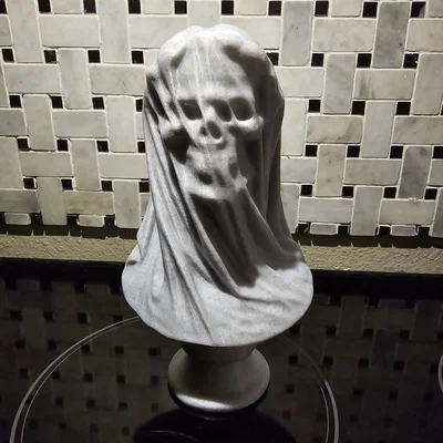 Mô hình tượng điêu khắc cô dâu ma (Veiled Dead Bride) 3D đầy ấn tượng