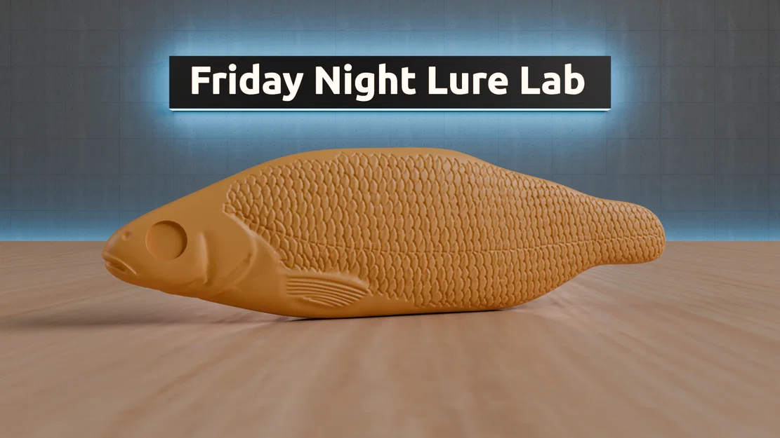 Mồi câu Ide Lipless Crankbait (Fishing Lure) in 3D - Image 1
