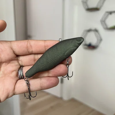 Mồi câu Ide Lipless Crankbait (Fishing Lure) in 3D