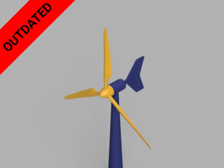 Tua-bin gió in 3D (3D printable wind turbine) - Image 1