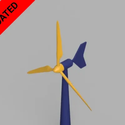 Tua-bin gió in 3D (3D printable wind turbine)