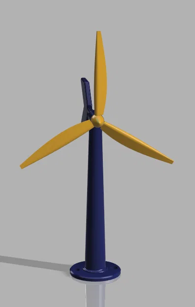 Tua-bin gió in 3D (3D printable wind turbine) - Image 2