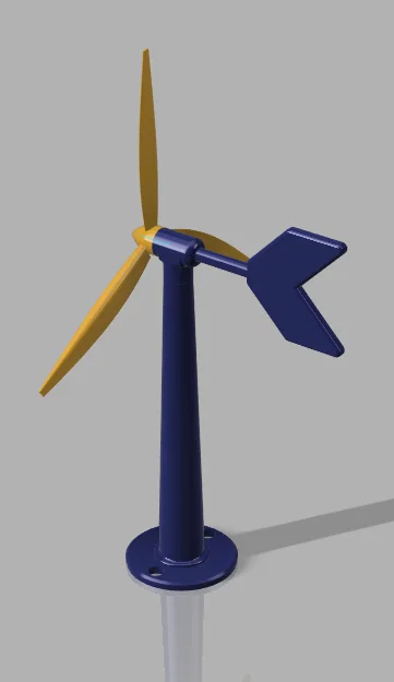 Tua-bin gió in 3D (3D printable wind turbine) - Image 3