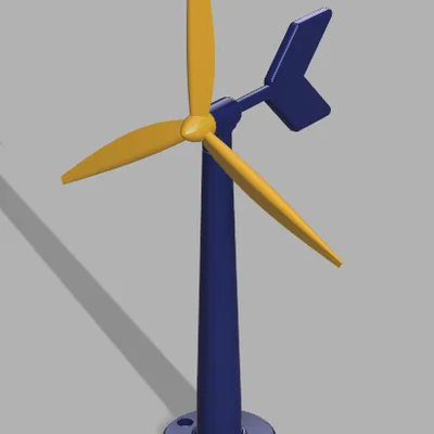 Tua-bin gió in 3D (3D printable wind turbine)