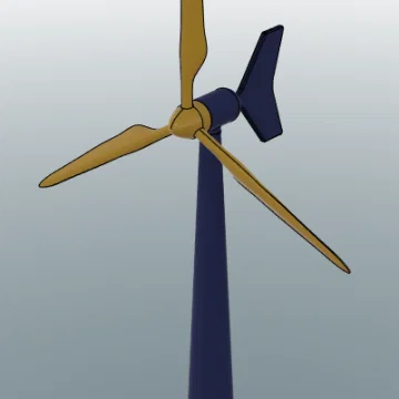 V4 Wind Turbine in 3D có thể in (3D printable)