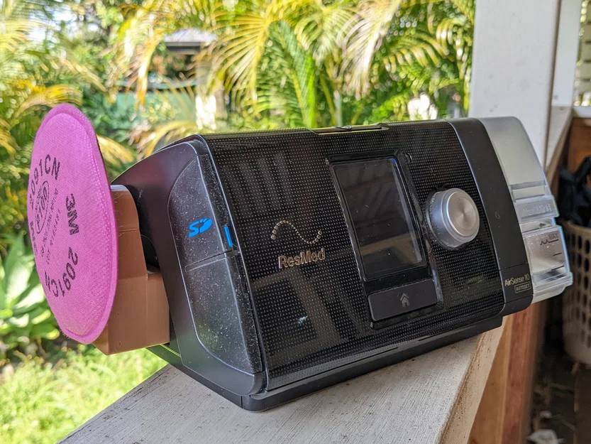 Adapter CPAP ResMed AirSense 10 sang filter 3M bayonet - Image 1