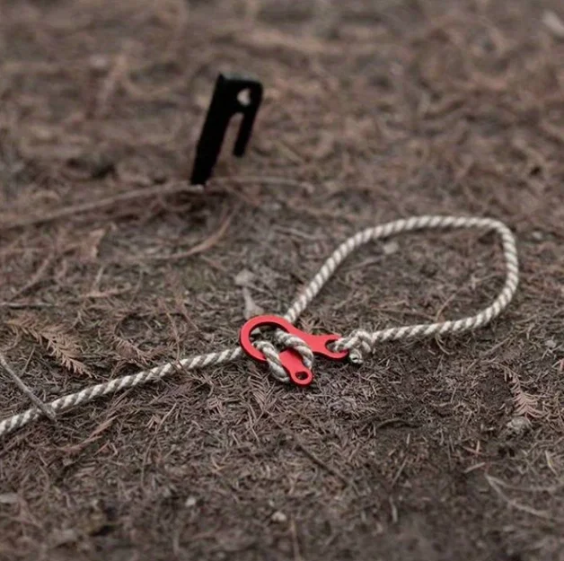 Khóa dây cắm trại Fast Knot Rope Buckles - Điều chỉnh dây lều cực nhanh - Image 1