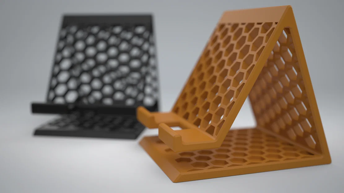 Phone Stand 3000 - Giá đỡ điện thoại hoạ tiết honeycomb hiện đại - Image 1