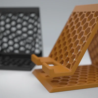 Phone Stand 3000 - Giá đỡ điện thoại hoạ tiết honeycomb hiện đại