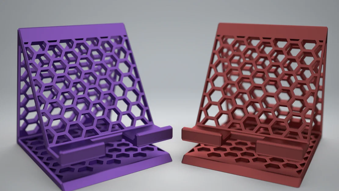 Phone Stand 3000 - Giá đỡ điện thoại hoạ tiết honeycomb hiện đại - Image 4
