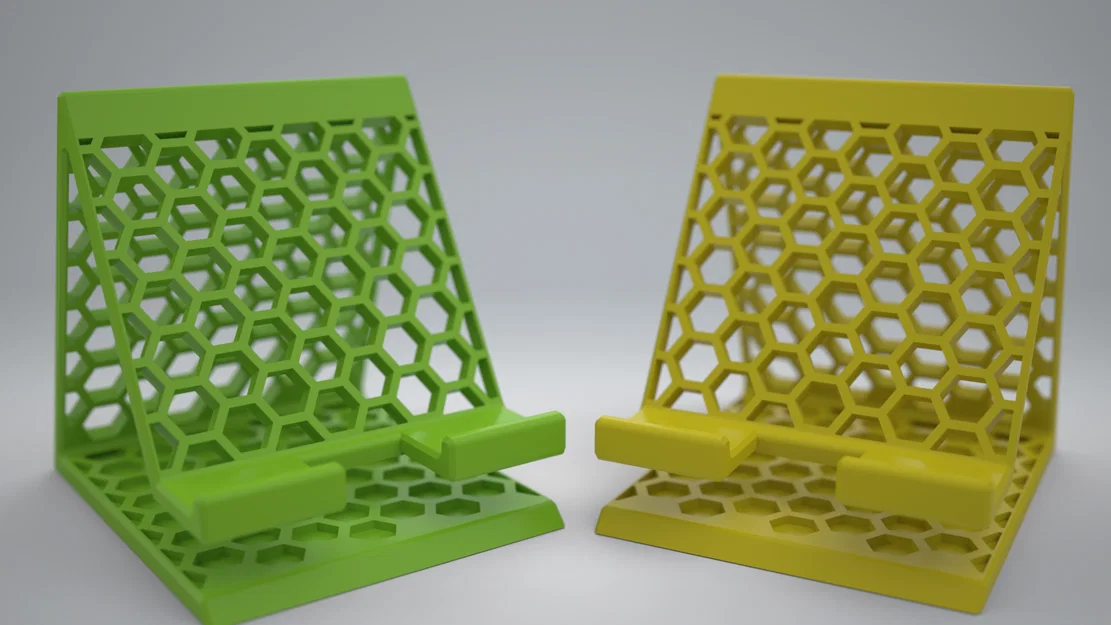 Phone Stand 3000 - Giá đỡ điện thoại hoạ tiết honeycomb hiện đại - Image 5