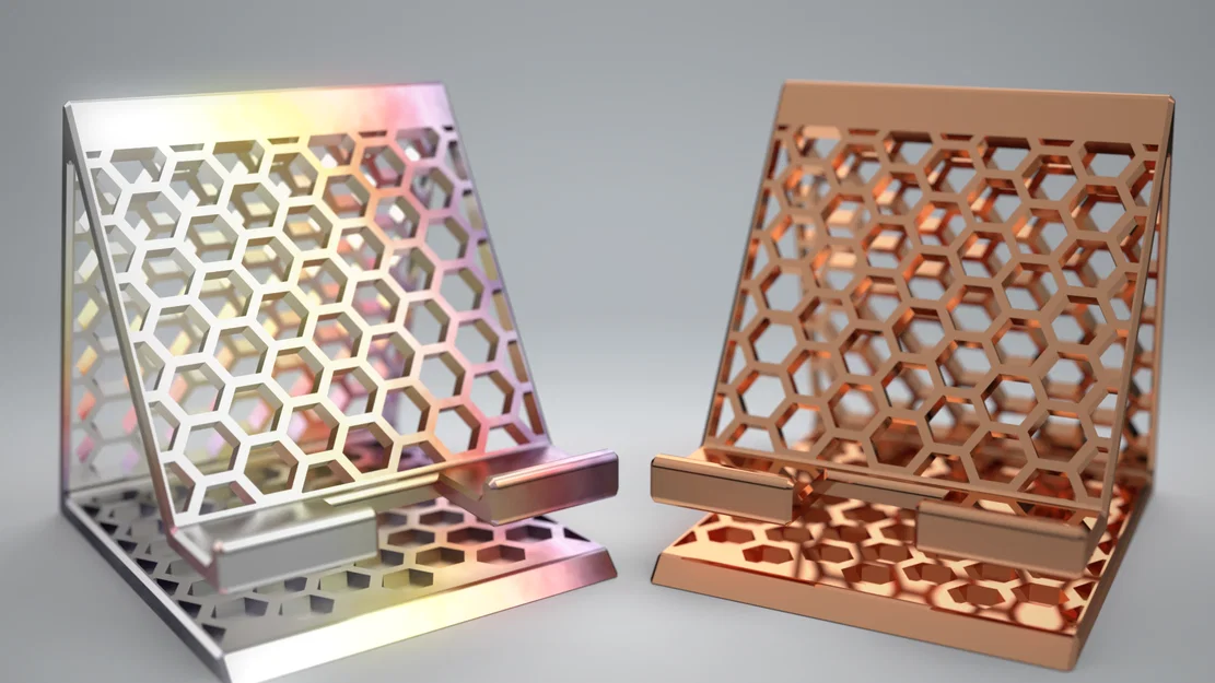 Phone Stand 3000 - Giá đỡ điện thoại hoạ tiết honeycomb hiện đại - Image 6