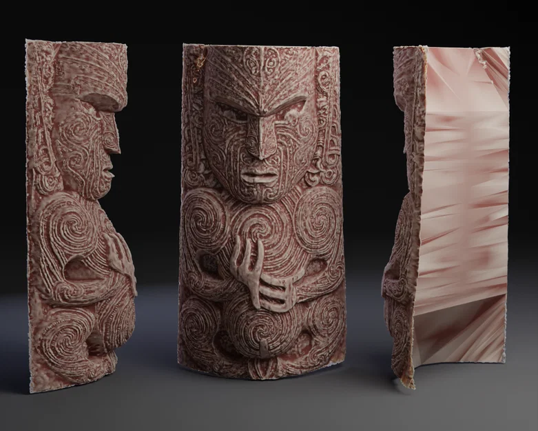 Mô hình điêu khắc Maori 3D - Tinh hoa văn hóa New Zealand - Image 1