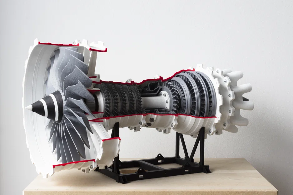 Chân đế trưng bày Jet Engine (High bypass turbofan) - Image 1