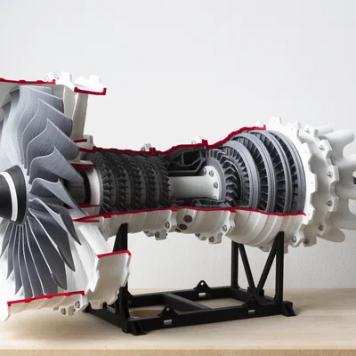 Chân đế trưng bày Jet Engine (High bypass turbofan)