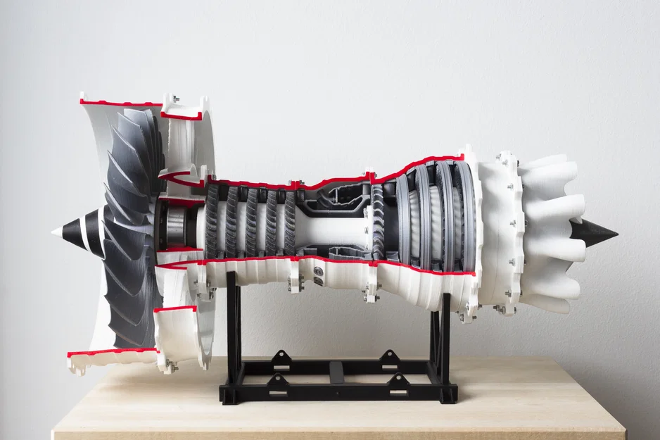 Chân đế trưng bày Jet Engine (High bypass turbofan) - Image 4