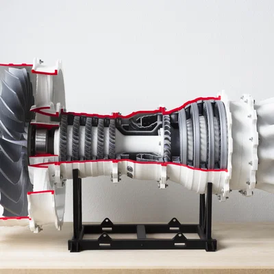 Chân đế trưng bày Jet Engine (High bypass turbofan)