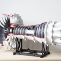 Chân đế trưng bày Jet Engine (High bypass turbofan) - Thumbnail 5