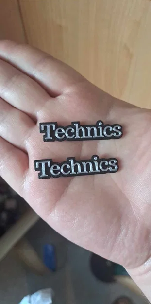 Logo Technics in 3D cho thiết bị Hifi - Tự thay thế logo cũ - Image 1