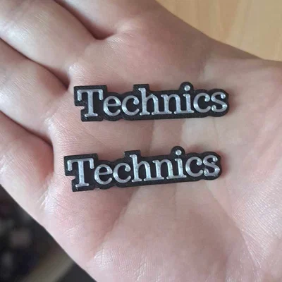 Logo Technics in 3D cho thiết bị Hifi - Tự thay thế logo cũ