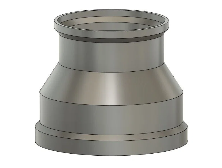Adapter ống gió 3 inch sang 4 inch (3 to 4 inch hose adapter) - Image 2