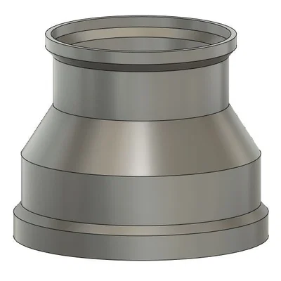 Adapter ống gió 3 inch sang 4 inch (3 to 4 inch hose adapter)