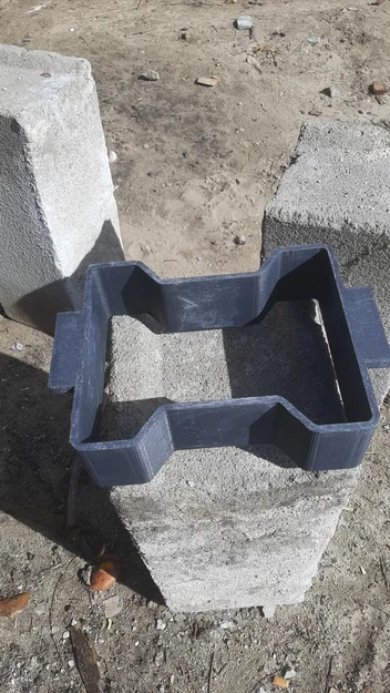 Khuôn in 3D đúc gạch bê tông tự chèn Moule pavé - Image 2