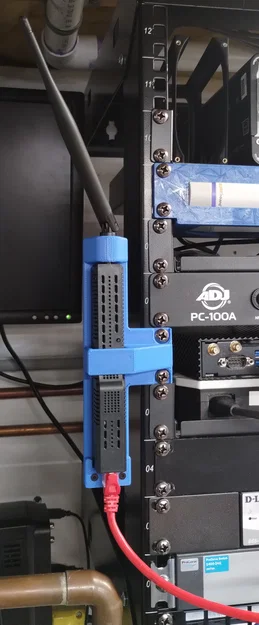 Ngàm gắn server rack cho smlight SLZB-06 PoE Zigbee coordinator (rack mount) - Image 1