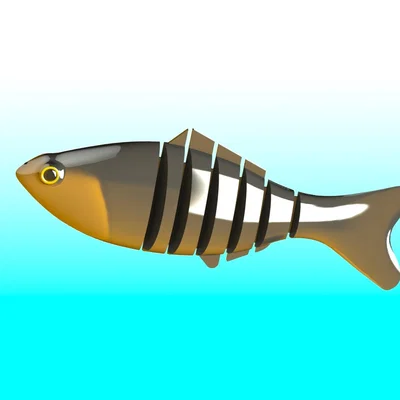 Mô hình mồi giả câu cá đa khớp SWIM BAIT (In 3D bằng nhựa dẻo TPU)