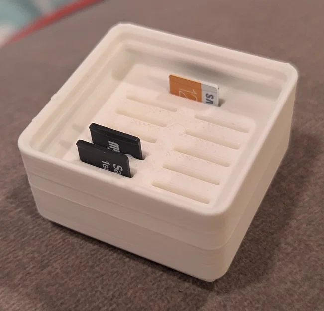 Khay Đựng 12 Thẻ Nhớ Micro SD Chuẩn Gridfinity Tiện Lợi - Image 1