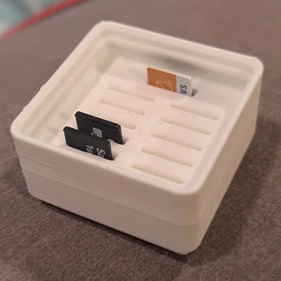 Khay Đựng 12 Thẻ Nhớ Micro SD Chuẩn Gridfinity Tiện Lợi