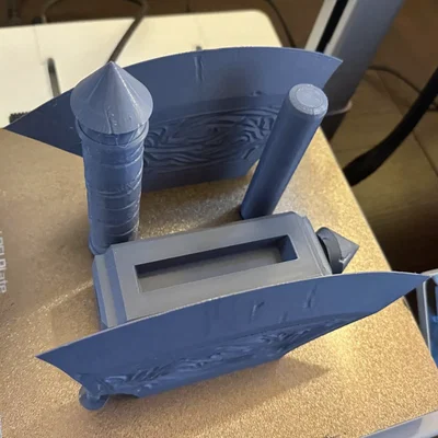 Mô hình rìu chiến hai lưỡi độc đáo - Thiết kế in 3D không cần support