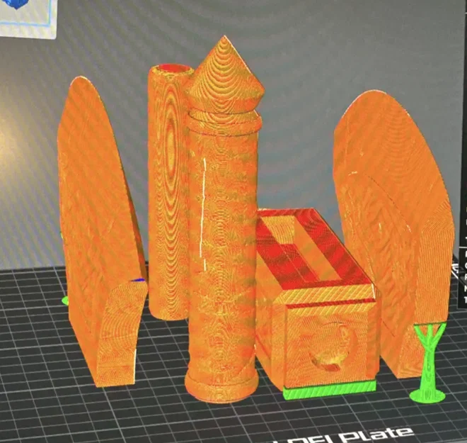 Mô hình rìu chiến hai lưỡi độc đáo - Thiết kế in 3D không cần support - Image 5