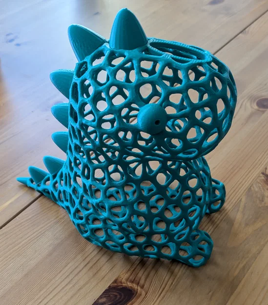 Voronoisaurus Rex Piggybank – Heo đất khủng long kiểu Voronoi - Image 1
