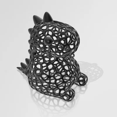 Voronoisaurus Rex Piggybank – Heo đất khủng long kiểu Voronoi