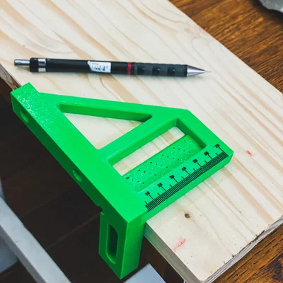 Thước đo đa góc 3D 45/90 độ – Eke thợ mộc, protractor & thước kẻ line