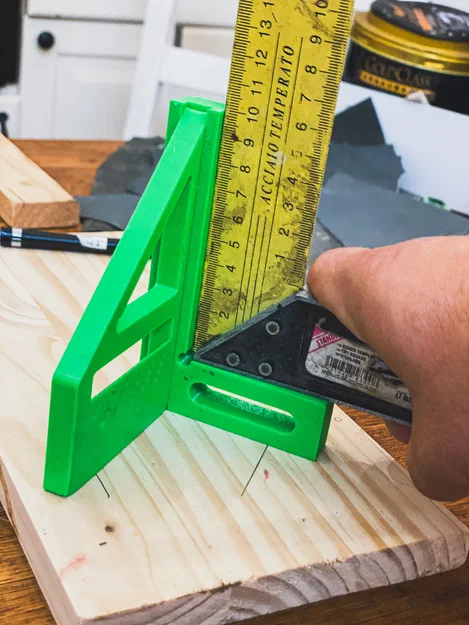 Thước đo đa góc 3D 45/90 độ – Eke thợ mộc, protractor & thước kẻ line - Image 3