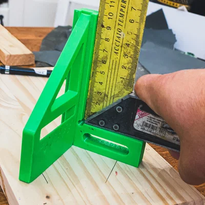 Thước đo đa góc 3D 45/90 độ – Eke thợ mộc, protractor & thước kẻ line