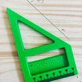 Thước đo đa góc 3D 45/90 độ – Eke thợ mộc, protractor & thước kẻ line - Thumbnail 5