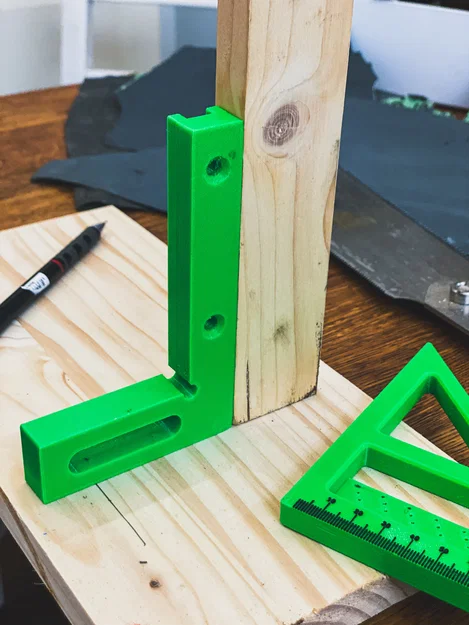 Thước đo đa góc 3D 45/90 độ – Eke thợ mộc, protractor & thước kẻ line - Image 7