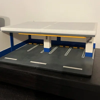 Mô hình bãi đỗ xe ngầm 1/64 - Phụ kiện trưng bày xe mô hình cực chất