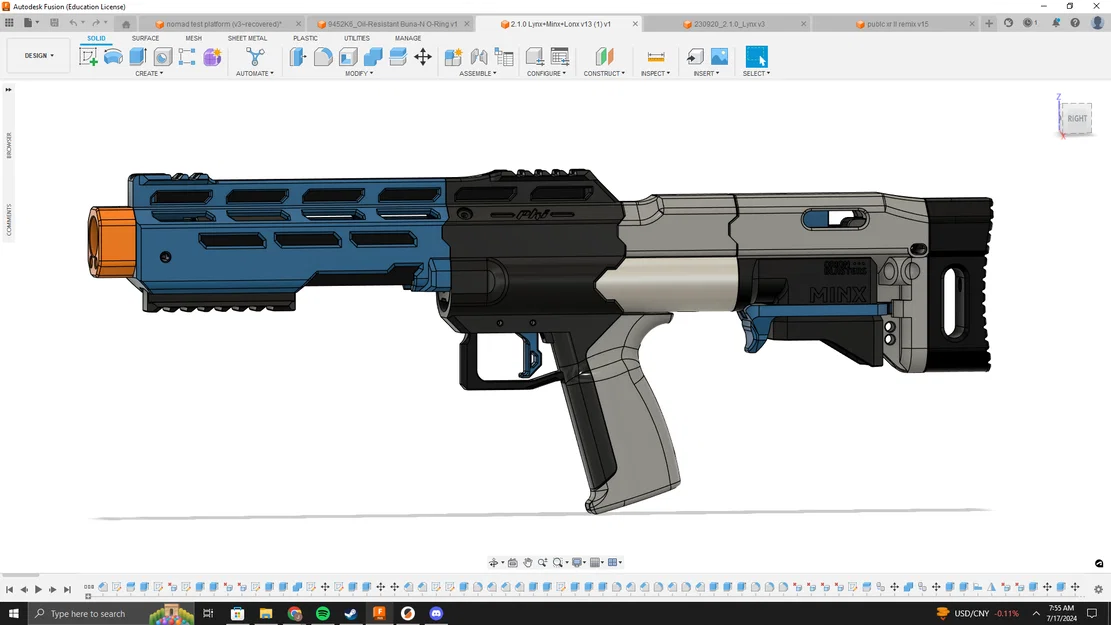 Mô hình súng Phi Mynx: Bản thiết kế tùy biến cho người đam mê in 3D - Image 1
